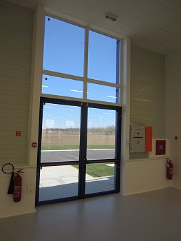 Aluminum panic door